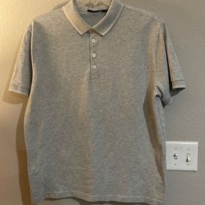 Claiborne Mens Lt Gray Polo